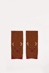 Women'secret Pack 2 meias algod&atilde;o Rudolph cru