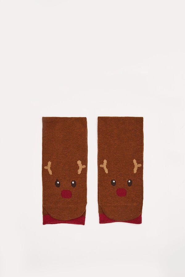 Women'secret Pack 2 meias algod&atilde;o Rudolph cru