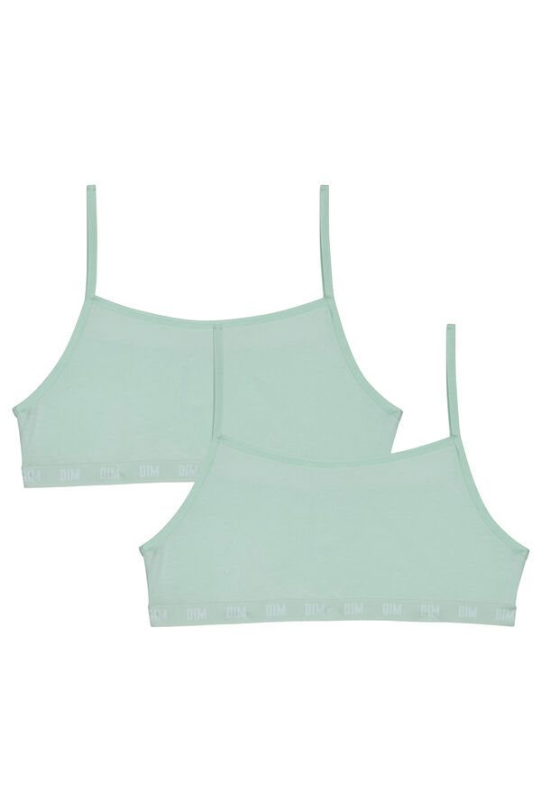 DIM Pack de 2 tops hipoalerg&eacute;nicos e testados dermatologicamente  verde