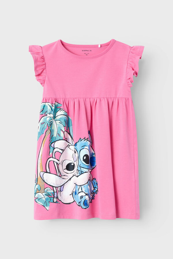 Name it Vestido sin mangas de Stitch rosa