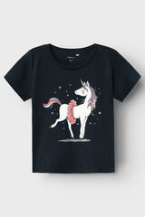 Name it Camiseta ni&ntilde;a unicornio azul
