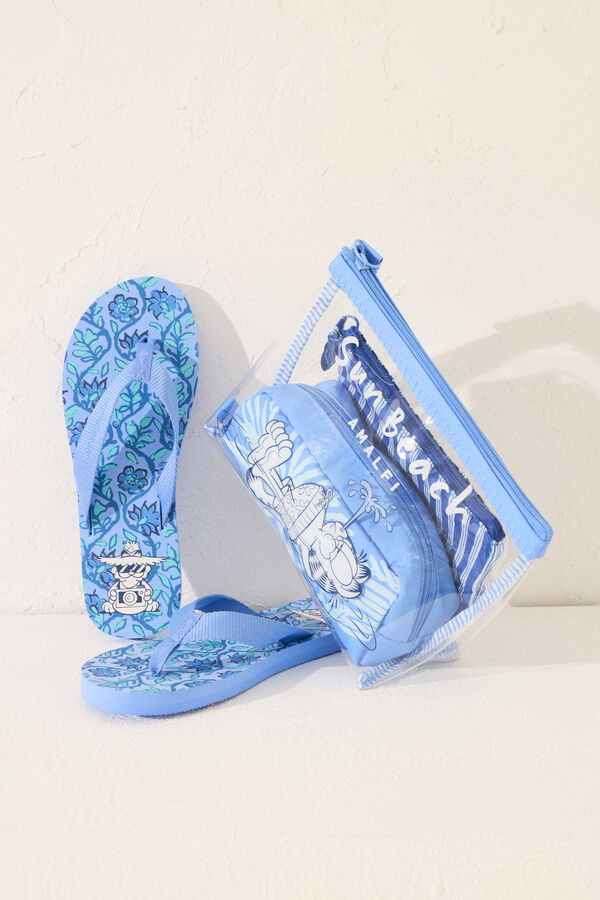 Women'secret Chinelos azuis Garfield azul