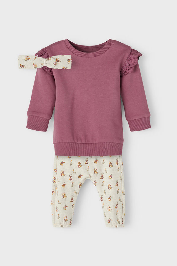 Name it Total look caja regalo beb&eacute; ni&ntilde;a morado/lila