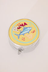 Women'secret Neceser peque&ntilde;o tipo lata amarillo estampado