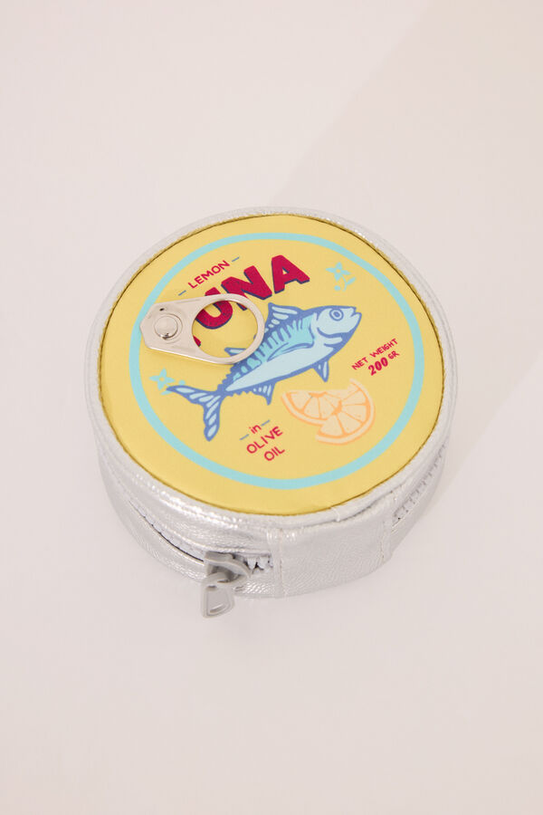 Women'secret Neceser peque&ntilde;o tipo lata amarillo estampado