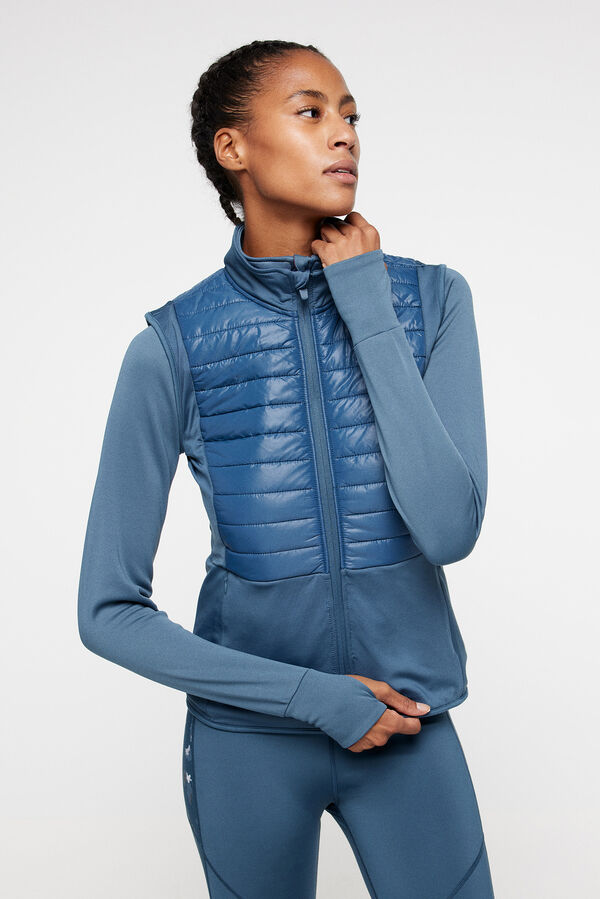 Womensecret Colete ultraleve quilted gilet azul