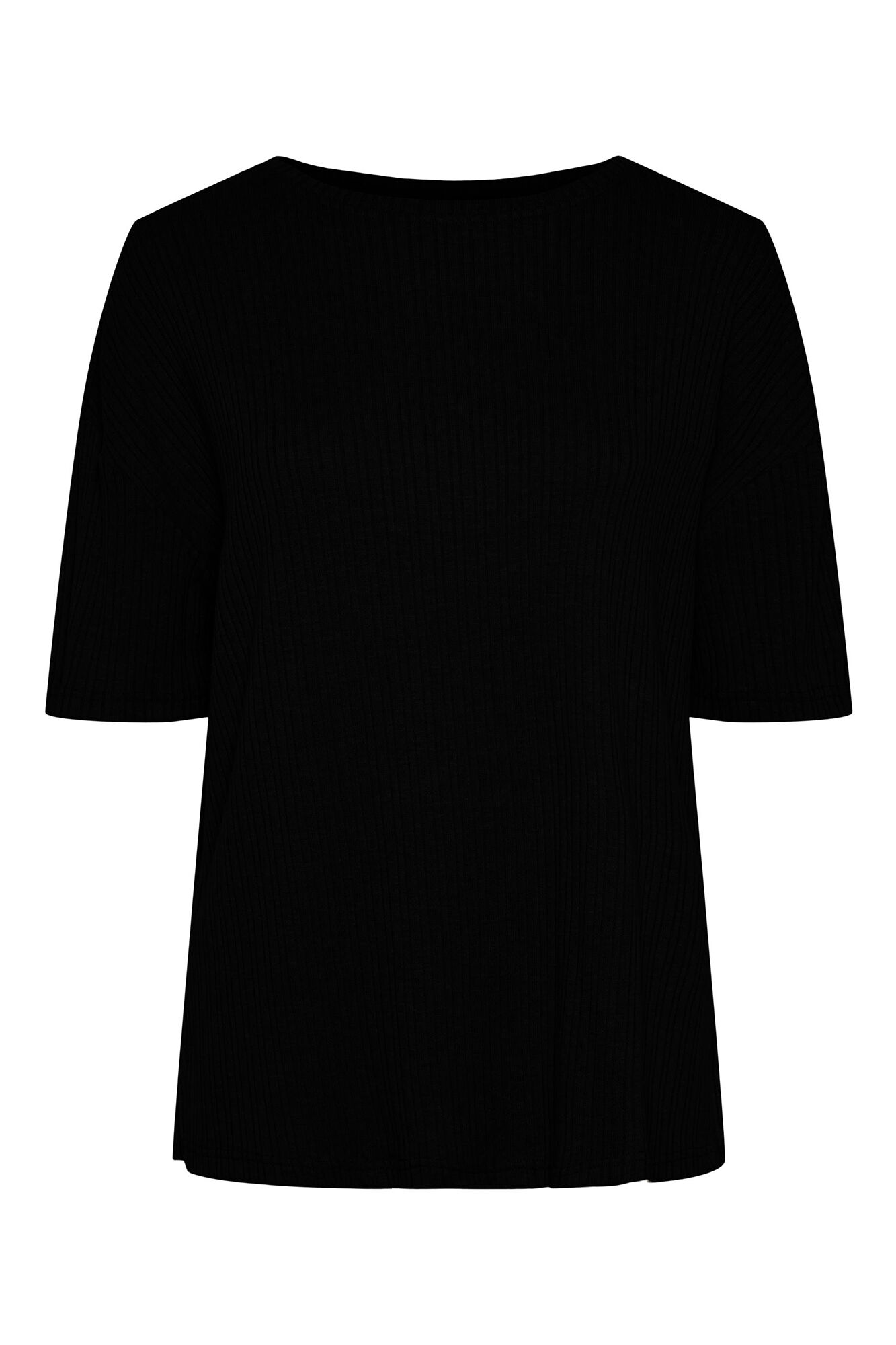 Pieces Camiseta de mujer de manga corta y cuello cerrado