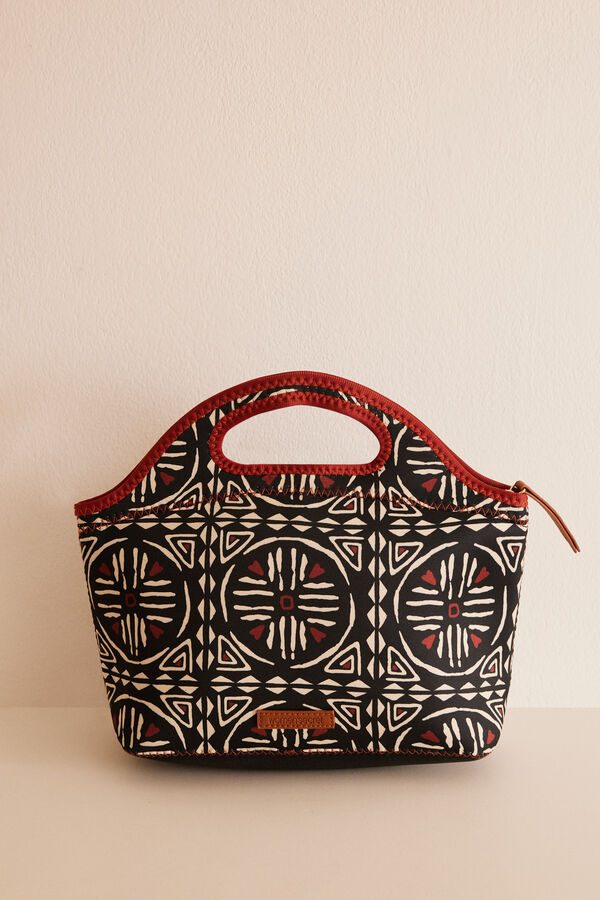 Women'secret Bolsa porta alimentos "Ethnic" negro