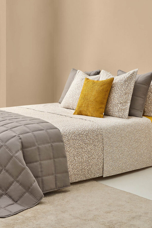 Textura Len&ccedil;&oacute;is de algod&atilde;o sustent&aacute;vel estampado