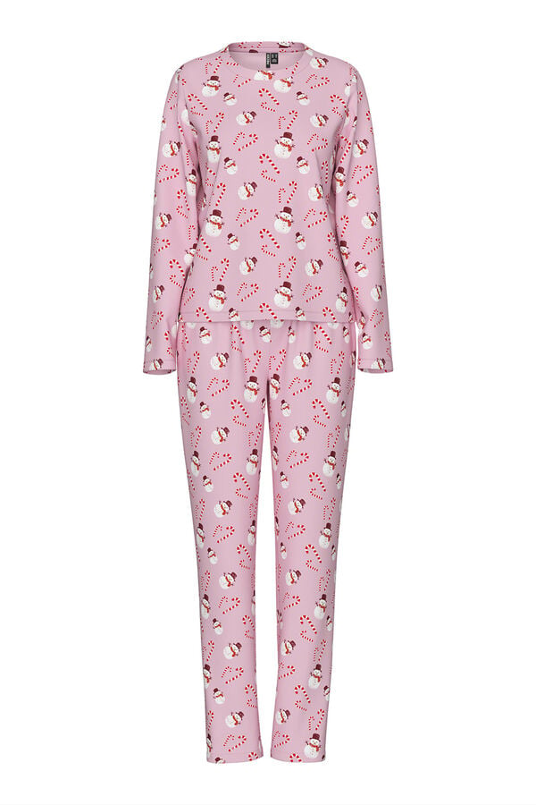 Pieces Set Pijama Navidad Largo coral