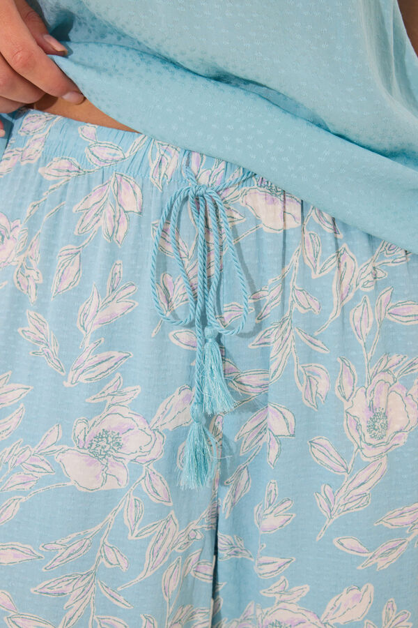 Women'secret Set de camiseta, pantal&oacute;n y bata estampado