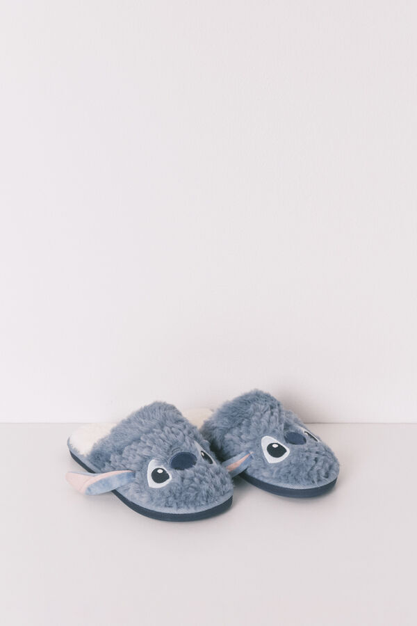Women'secret Chinelos de quarto 3D Stitch azul