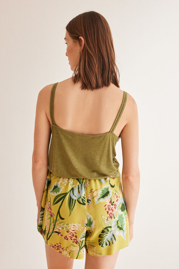 Women'secret Falda pantal&oacute;n estampado floral estampado