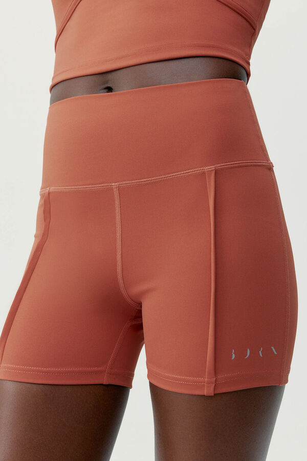 Born Living Yoga Pantal&oacute;n corto Sayani naranja