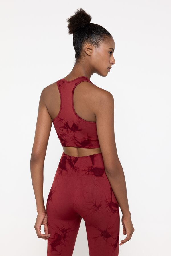 Only Play Sujetador deportivo sin costuras rojo