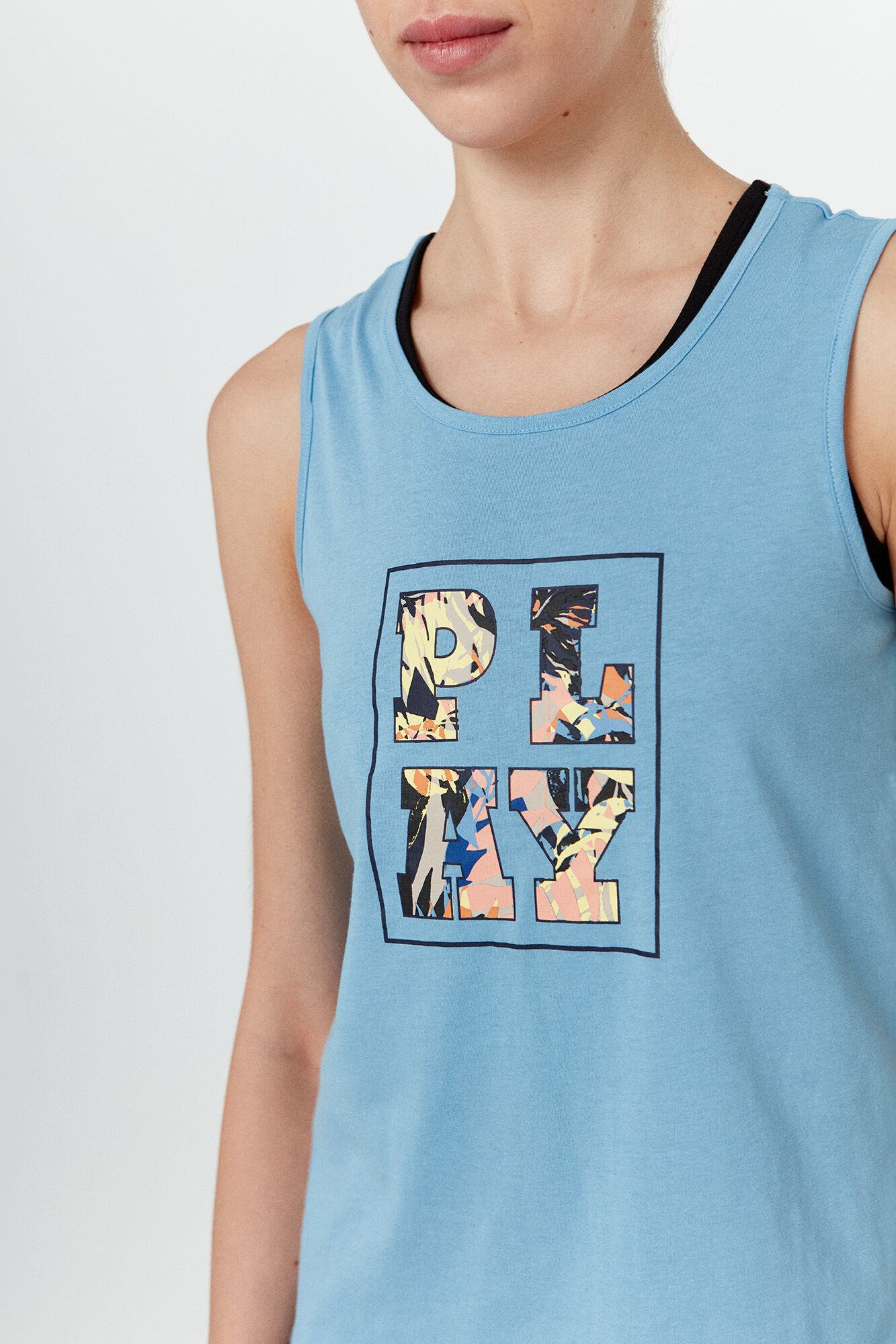 Only Play T-shirt de al&ccedil;as