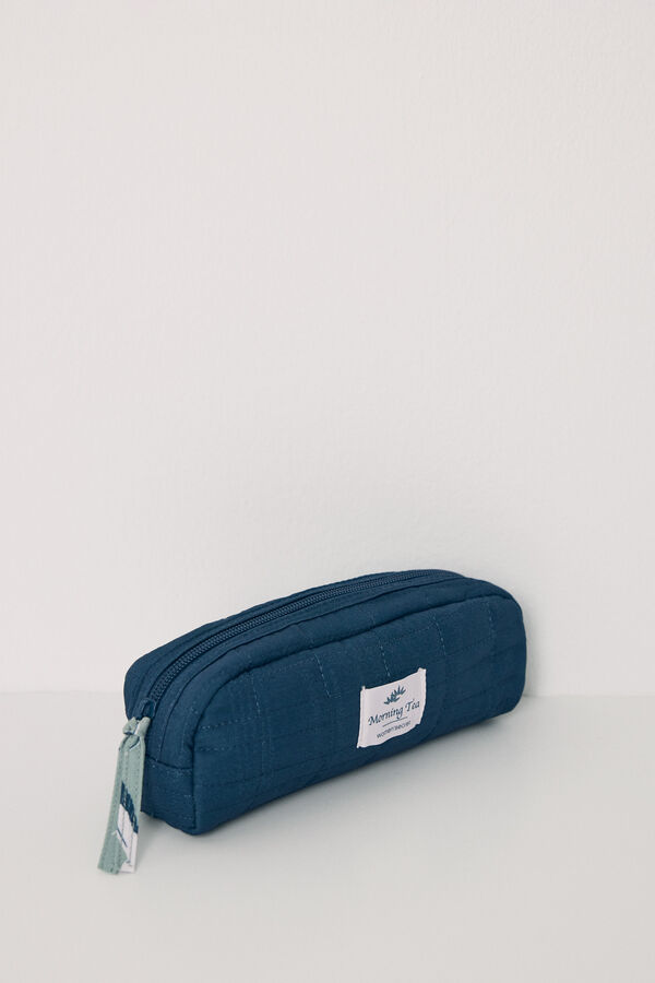 Women'secret Neceser peque&ntilde;o acolchado azul verde