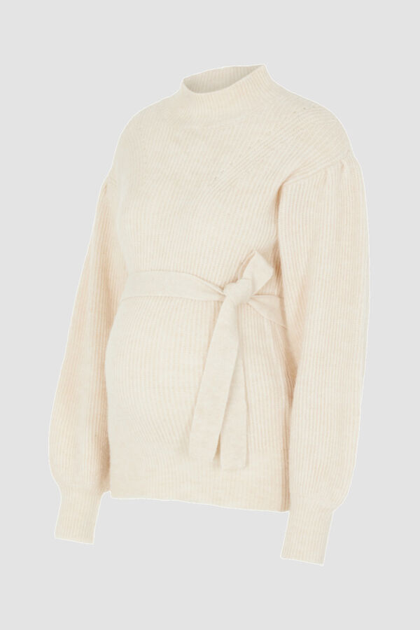 Mamalicious Jersey de punto gordo maternity blanco