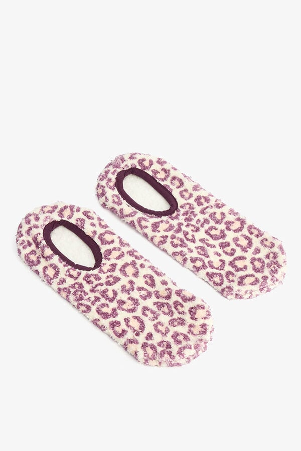 Penti Meias com estampado de leopardo estampado