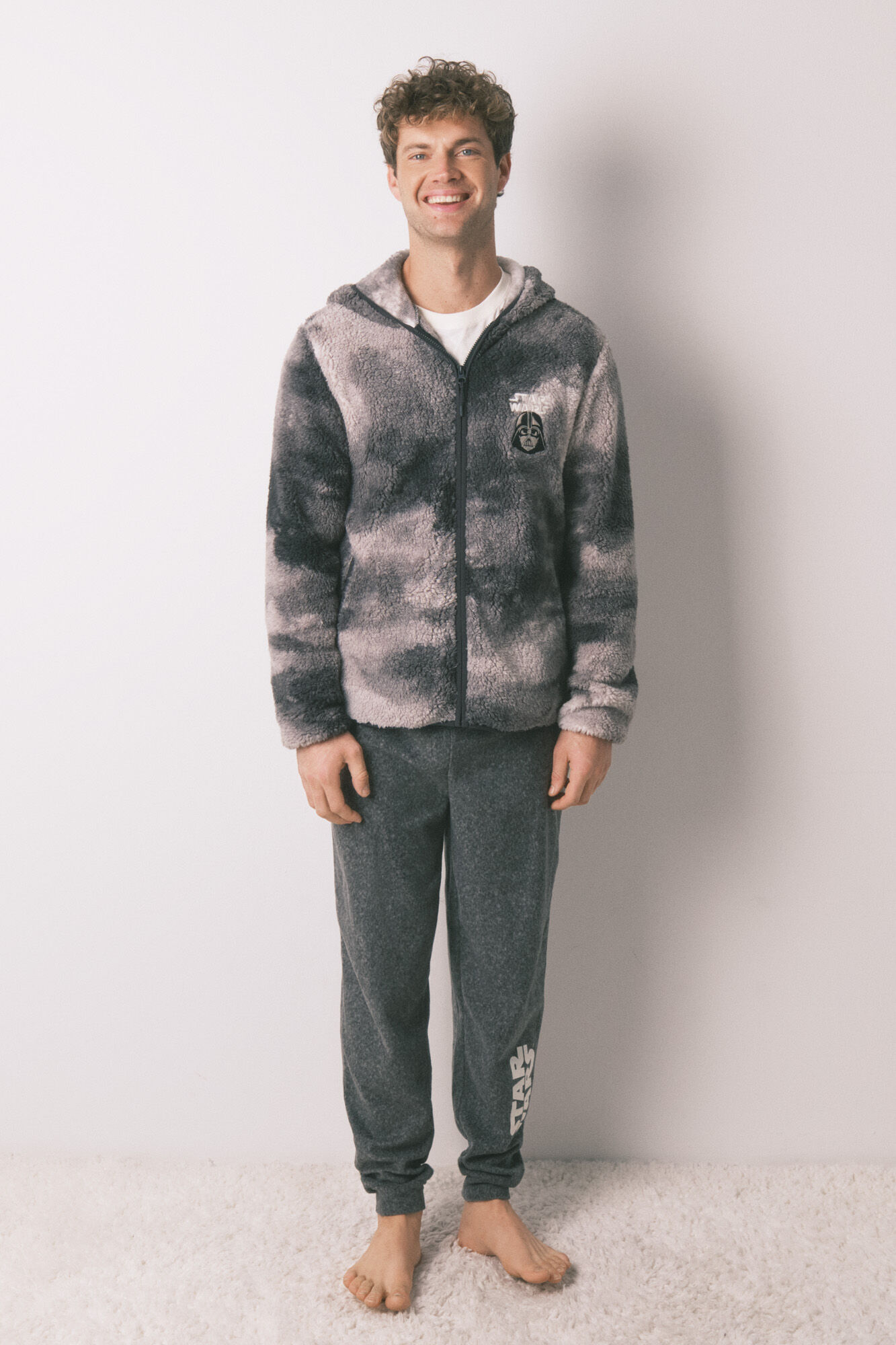 Women'secret Bata corta hombre borreguito gris Star Wars