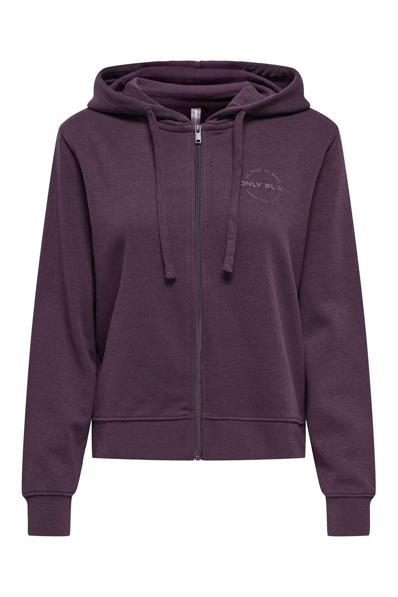 Only Play Sweatshirt com capuz e fecho-&eacute;clair