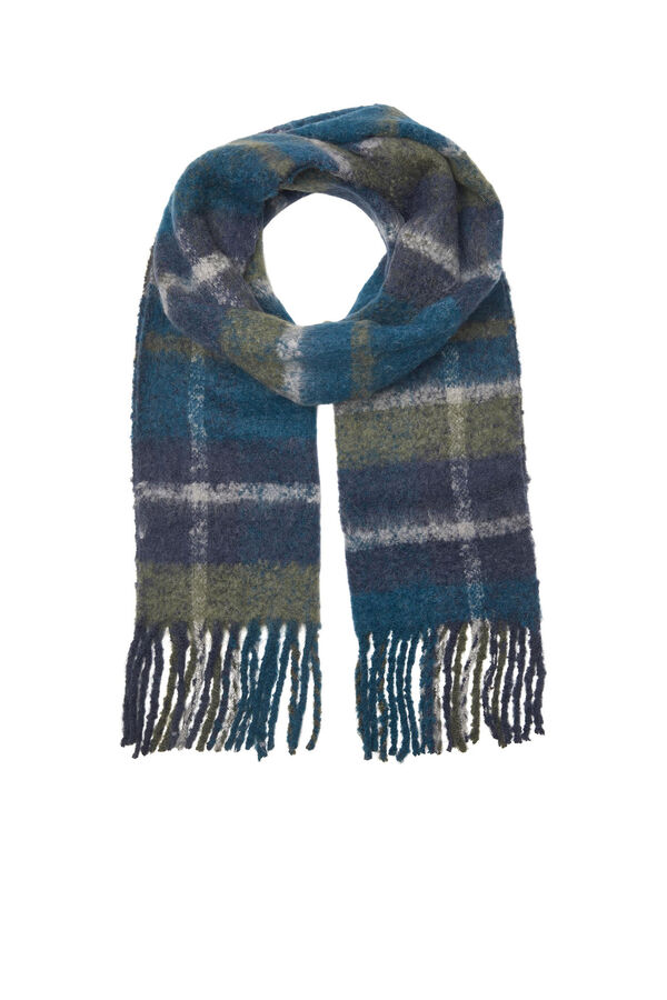 Jack & Jones Bufanda tejido estampada azul