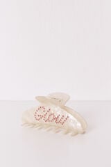 Women'secret Pinza efecto marmoleada "Glow" marfil