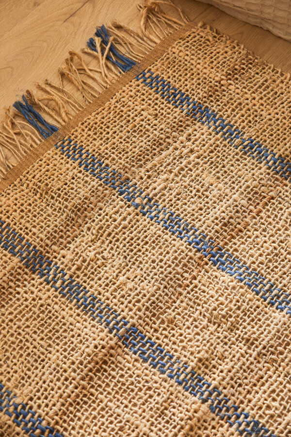 Calma House Tapete de juta natural com juta tingida Carlo bege