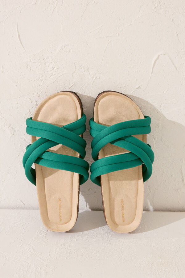 Women'secret Sand&aacute;lia bio tiras neoprene verde verde