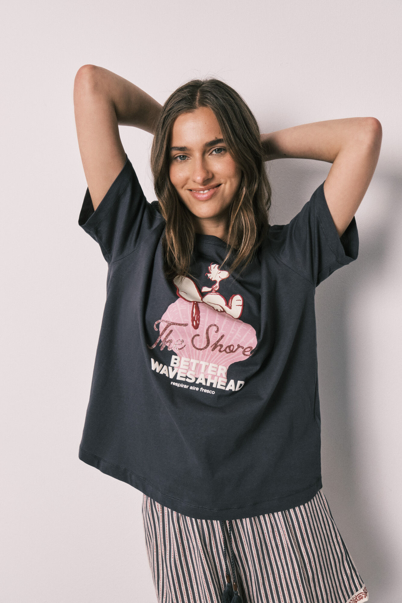 Women'secret Pijama corto algod&oacute;n Snoopy