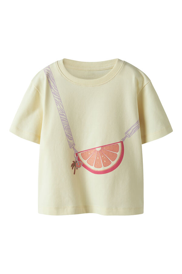 Name it T-shirt manga curta para menina preto
