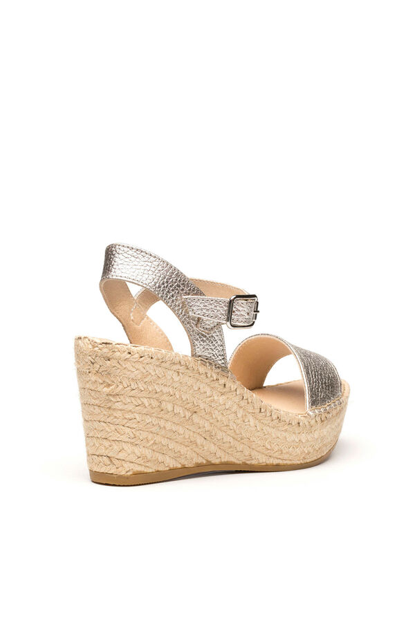 Vidorreta Sandalia de cu&ntilde;a yute gris