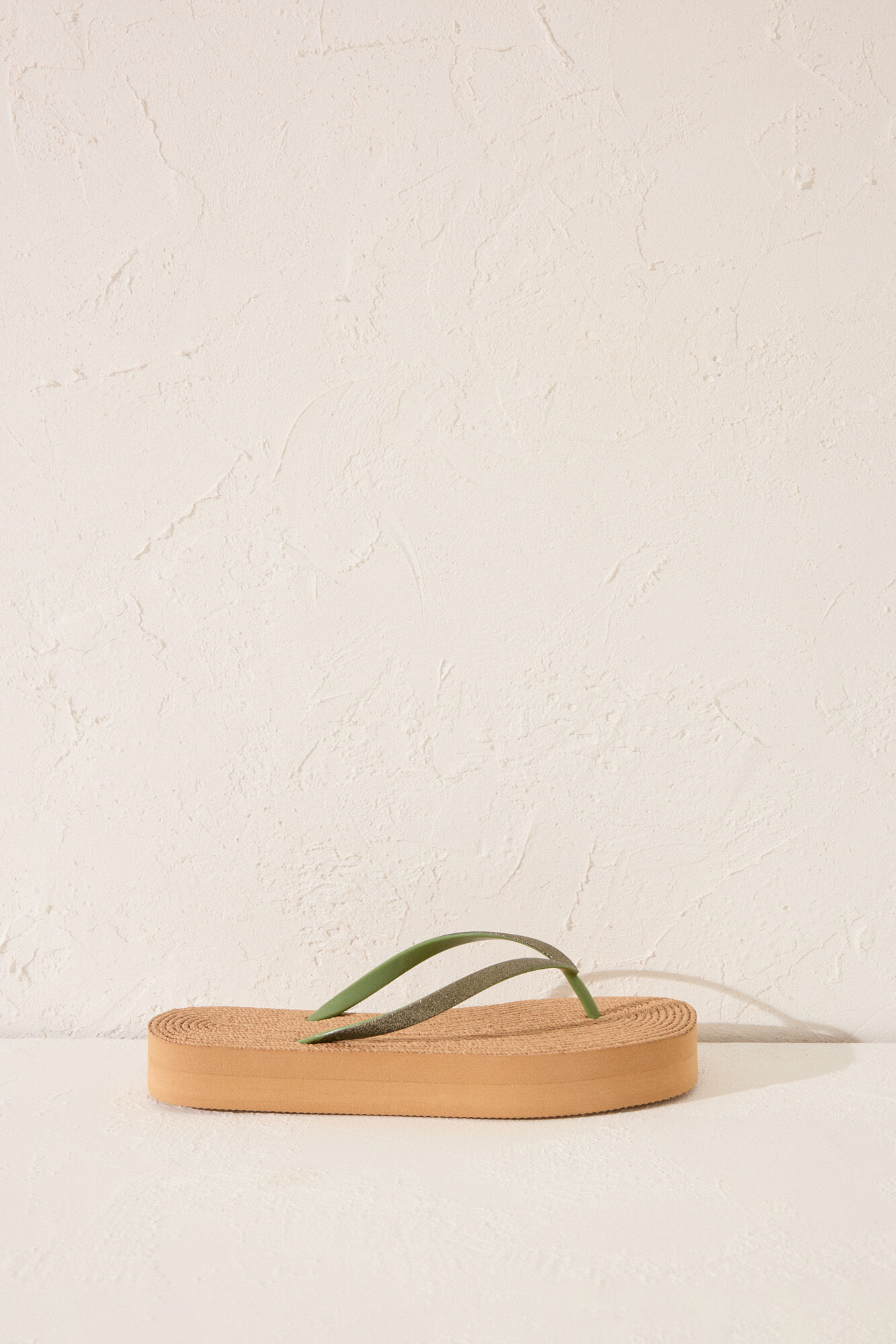 Women'secret Chanclas plataforma efecto rafia 