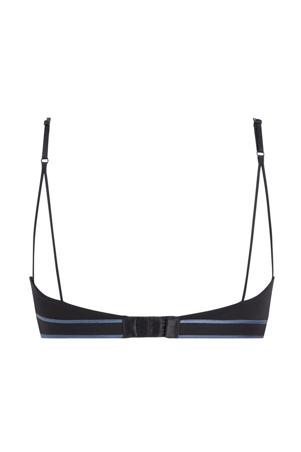 Calvin Klein bralette com logo CK preto