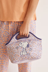 Women'secret Bolsa porta alimentos lila Snoopy morado/lila