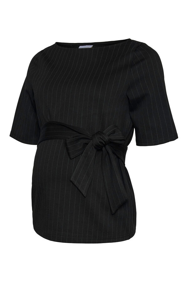 Mamalicious Top de maternity de manga curta preto