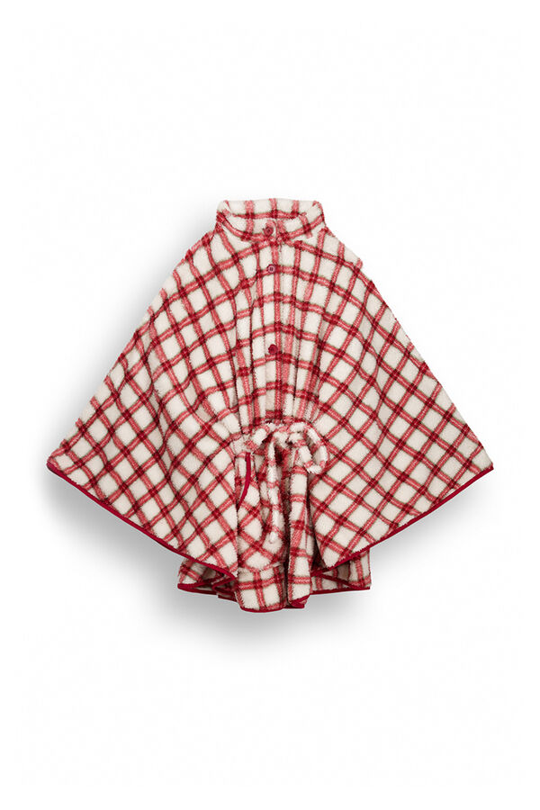 Women'secret Capa pelo suave estampado cuadros estampado