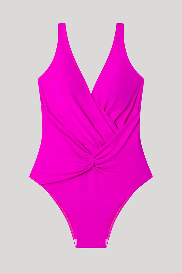 Gisela Fato de banho redutor sem aro rosa