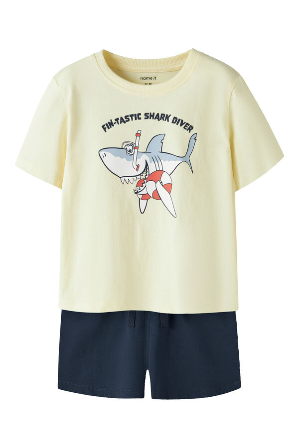 Name it Conjunto de camiseta y bermuda amarillo