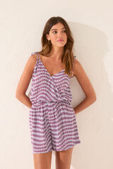 Women'secret Macac&atilde;o curto com estampa &eacute;tnica multicolor estampado