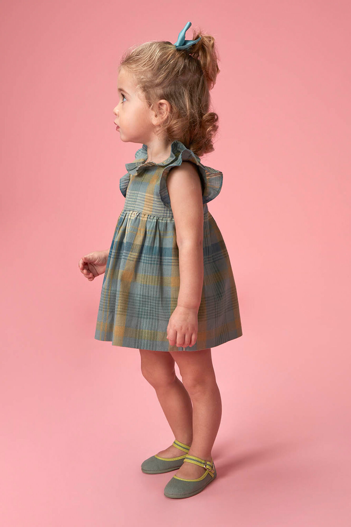 Gocco Vestido de cuadros azul