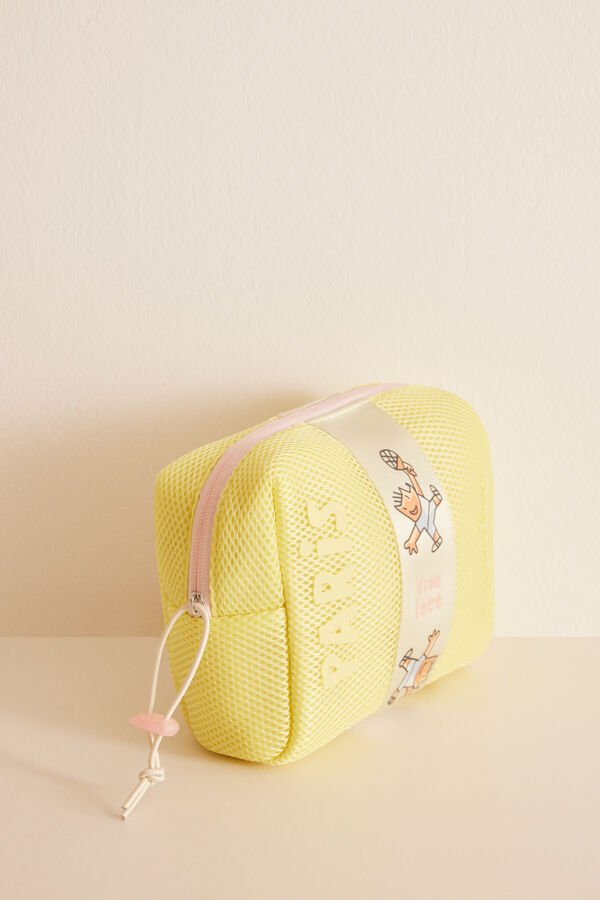 Women'secret Neceser peque&ntilde;o amarillo Cobi estampado