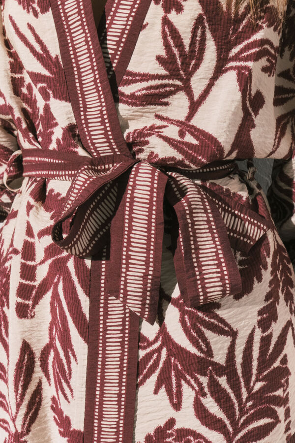 Women'secret Quimono estampado gren&aacute; estampado
