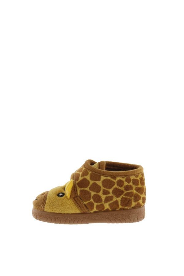 Victoria Zapatillas de casa de pelo amarillo