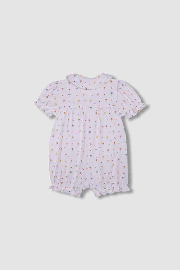 Gocco Pijama branco com estampado de sorvete branco