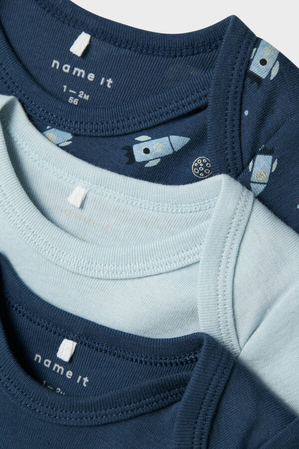 Name it Set 3 bodys space beb&eacute; ni&ntilde;o azul