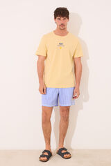 Women'secret Pijama riscas amarelo estampado