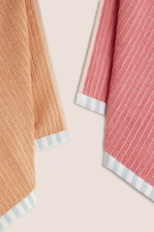 Textura Conjunto de dois panos turcos rosa