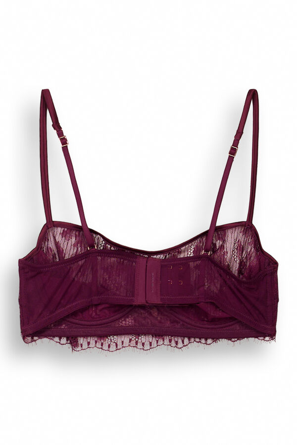 Women'secret Suti&atilde; balconette com aro em renda renda INTUITIVE estampado