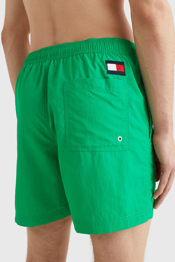 Tommy Hilfiger Ba&ntilde;ador largo medio bandera verde
